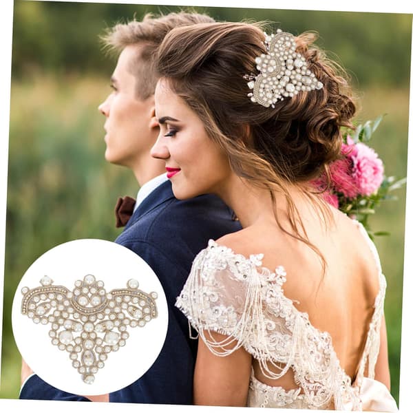 Perle sko blomster design patch perle sko blomster DIY dekorativ patch til charme elegant indretning