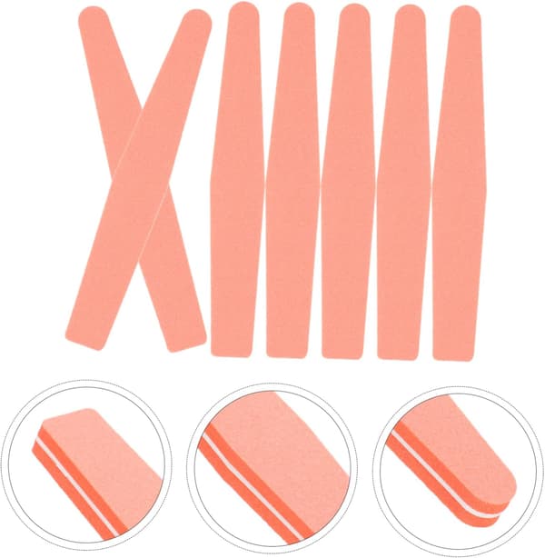 10 stk. neglefile til kvinder Dobbeltsidet neglefil bufferbræt til manicure spa salon bulk