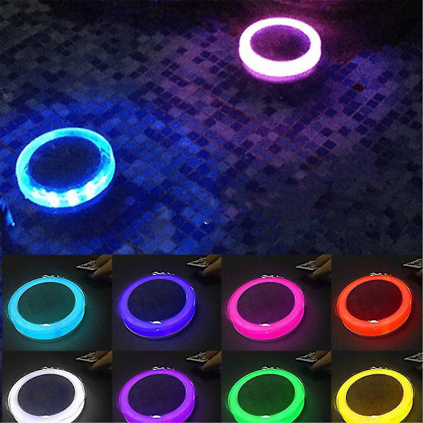 Undervannslys LED Solcelledrevet Neddykbar Vanntett Fjernkontroll