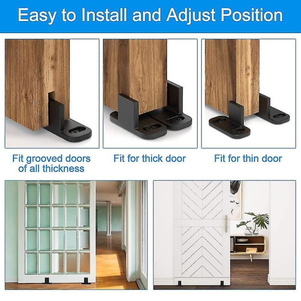 6 st Plast Glidande Dörrguide 45*20*24mm Golv Glidande Dörr