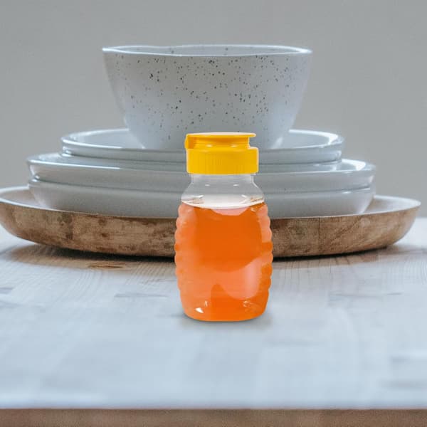 2 st honungsflaska salladssåsflaskor 105 ml plast läckagesäker bekväm dosering