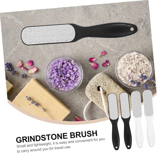 4 stk. dobbeltsidede fodfile i rustfrit stål, callusfjerner, pedicure, eksfolierende fod, død hudtrimmer