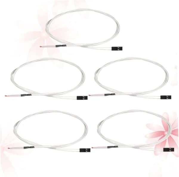 5 stk. Ntc enkelt-endet glasforseglet termistor temperatursensor modstandsdygtig over for grader til printerværktøj