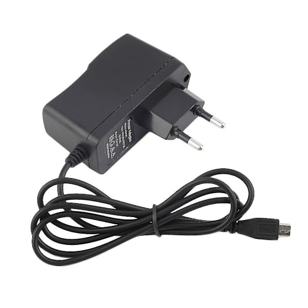 Svart 5V 2A Micro USB Ladeadapter for Raspberry Pi B+ B