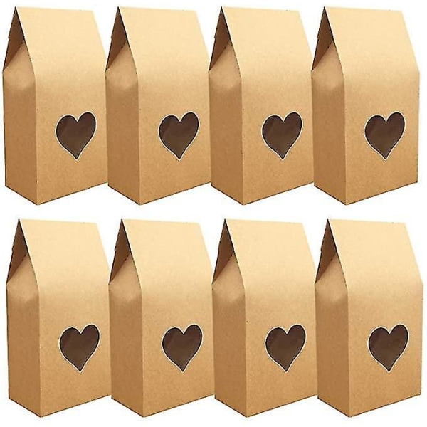 24pcs Kraft Paper Gift Bags Candy Bags Party Birthday Bags