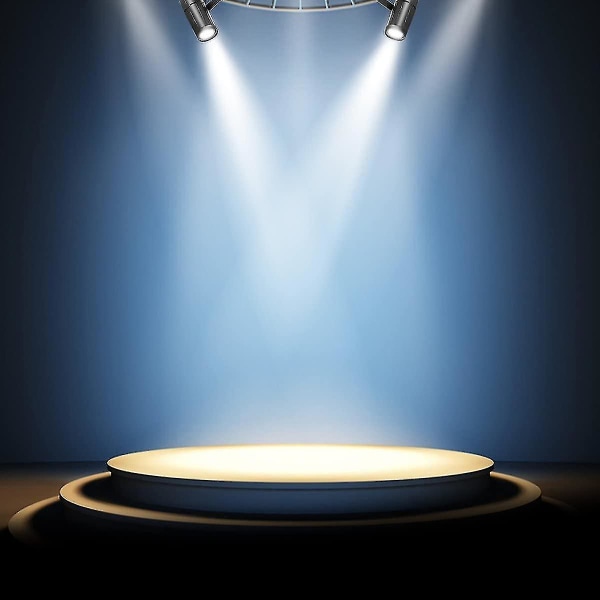 Scenebelysning, LED 3W Projektionslampe Hvid Farve Pinspot Med EU Stik