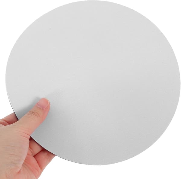 5 STK Hvite Runde Sublimeringsmusematter 20 cm Diameter 2 mm Tykk Tom Musematte Sett