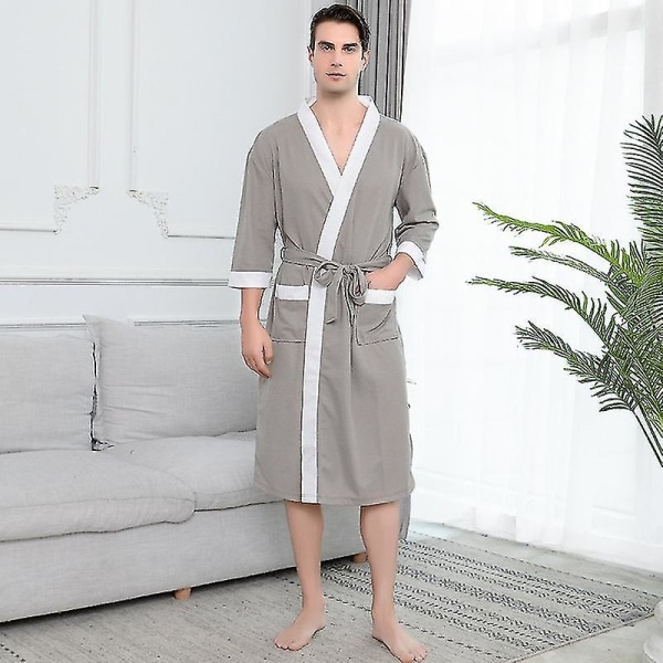 Badekåpe Bomull Fløyel Håndkle Thickening Hotel Pyjamas for menn