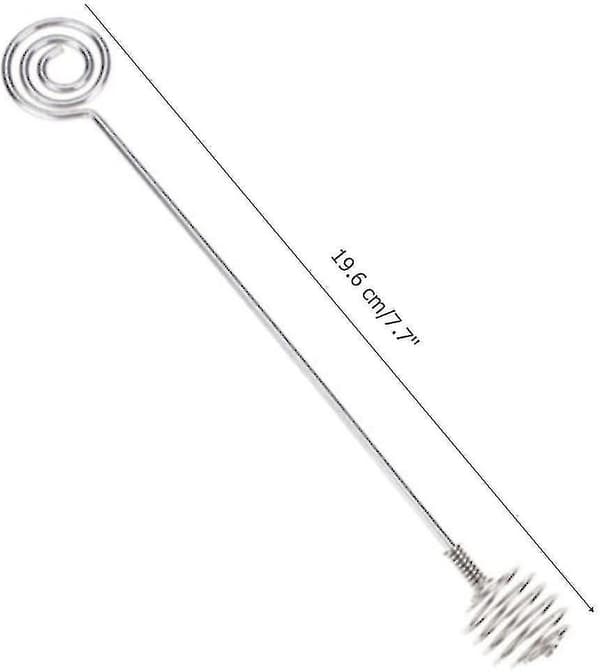 2 stycken 304 rostfritt stål honungsstickor dippskoppar omrörningsstavar swizzle stick
