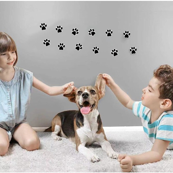 Paw Prints Animal Stickers 1000 stk 1'' etiketter, 2 ruller, hund poteavtrykk for barn, fester, veterinærer, Kenne