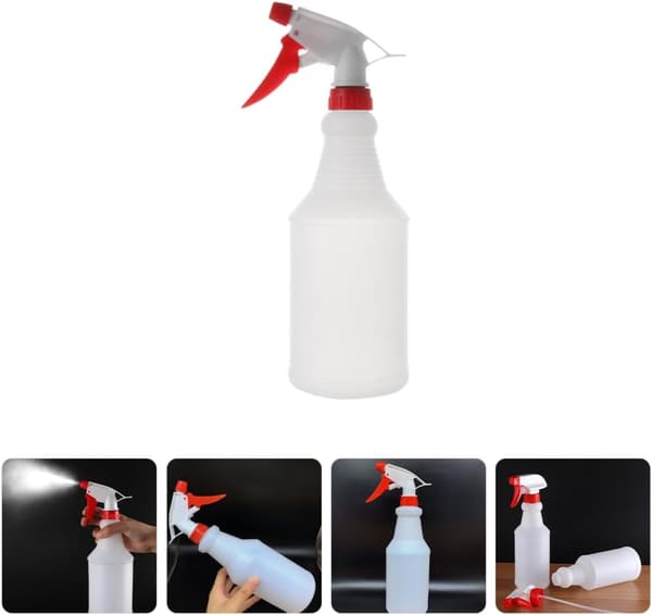 2 st återanvändbara tomma sprayflaskor i plast med justerbart spraymunstycke fin dimma