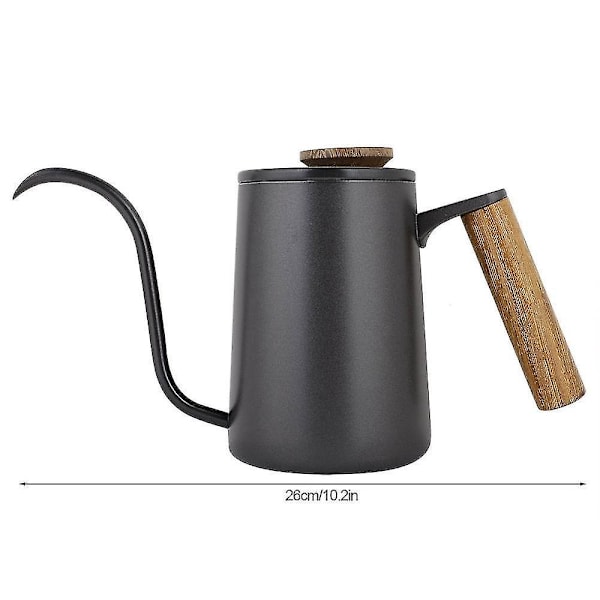 600 ml Droppkokare i Rostfritt Stål med Svanhalsutlopp för Kaffe och Te