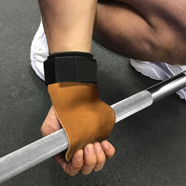 Håndfladebeskytter Anti-skrid justerbar nylon rivefast vandrette stanghandsker til træningscenter