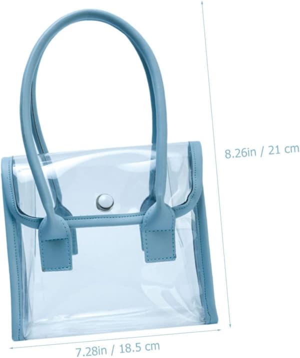 Jellytaske til kvinder PVC-materiale modetaske til shopping og arbejde
