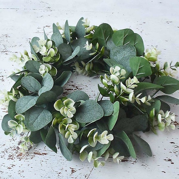 30 cm Eucalyptuskrans for Vegg, Vindu, Bryllup og Fest