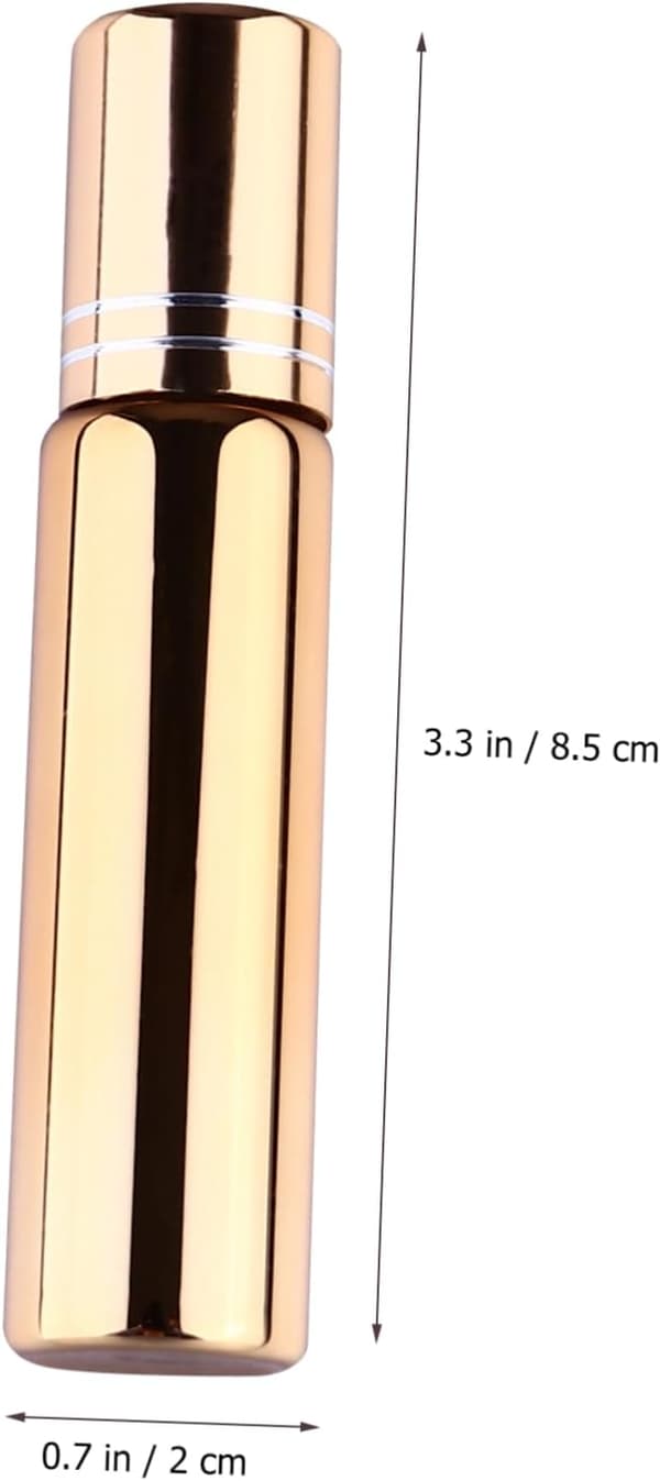 12 st påfyllningsbara flaskor Parfym Roller Eteriska oljor Rollflaskor för reselock