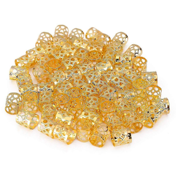 200 Dreadlock Perler Braid Ringe Klips Metal Manschetter