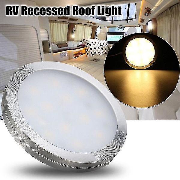 12V LED-valo RV-karavaanille, veneelle, sisäkattoon, alasuuntautuva kattolamppu, lämmin valkoinen (tangling)-yuhao