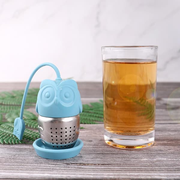 2 stk. te-infuser tefilter silikone rustfrit stål miljøvenlig tåler opvaskemaskine