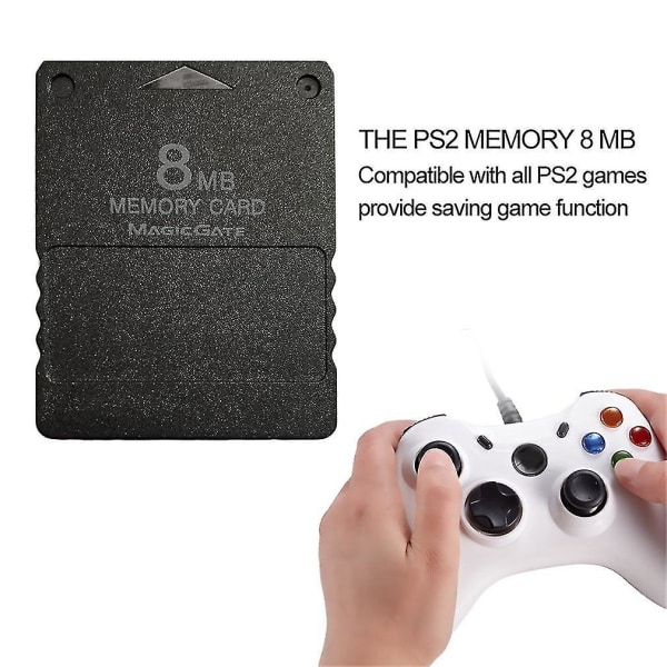 Kompakt 8MB hukommelseskort til PS2 Playstation