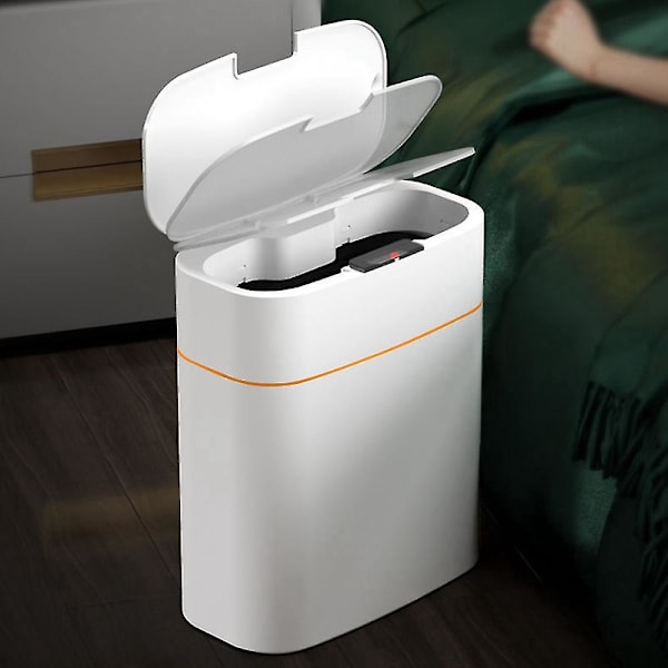 13l Smart Sensor Automatisk Søppelbøtte Hjem Induksjon Søppelbøtte Toalett Vanntett Smal Søm Senso