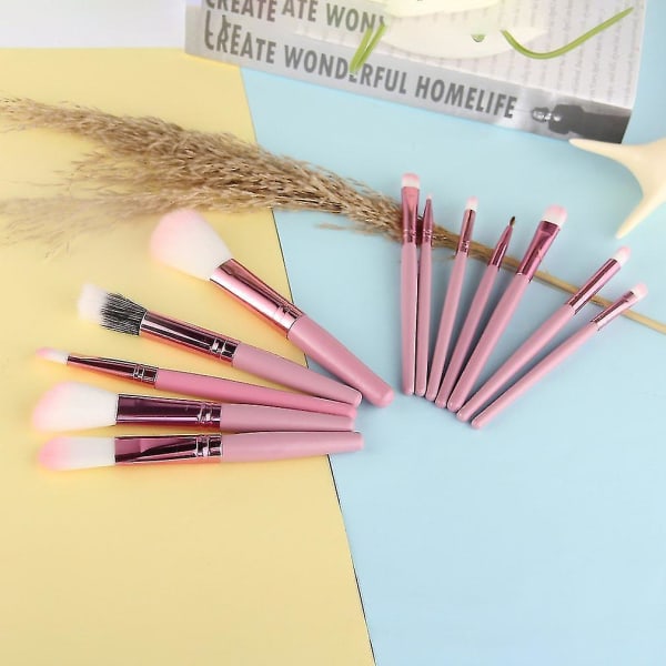 12 stk. Makeup Pensler Skønhedspensler Sæt med PU Etui