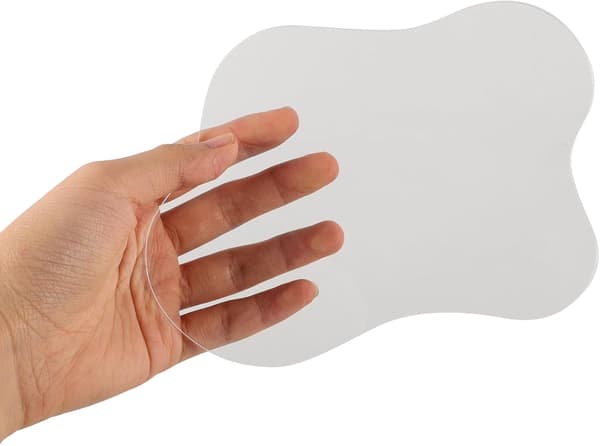 2 stk. akrylunderlegg kaffekoppunderlegg skyform uregelmessig design solid varmebestandig egnet