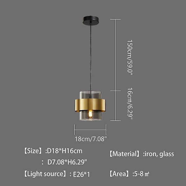 LED-riipusvalaisin, lasi-kattokruunu, ruokailutila