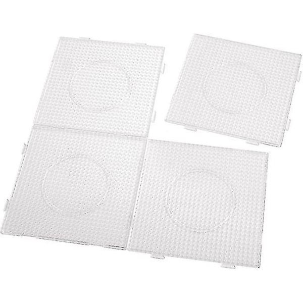 Perleplader Kvadratiske Pegboards Plastik Fuse Perler Børn DIY