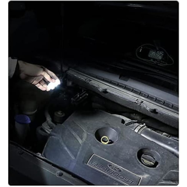 2 kpl Auton Led-valot Sisätiloihin, Led Sisävalot Autoon 6 Kirkkaalla Led-lampulla, Kannettava, Usb Ladattava Valo (lämmin Valkoinen Valo) Szk