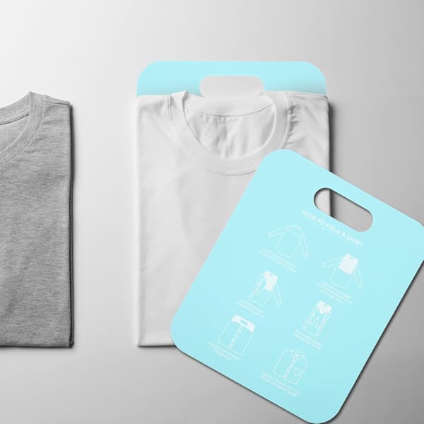 2 st klädbräda bärbar vikbar PP-plagg vikbräda för hemmabruk T-shirt vikverktyg