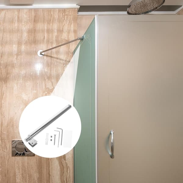 Glas til 8-12 mm tykkelse Glas brusepanel støttestang 304 rustfrit stål
