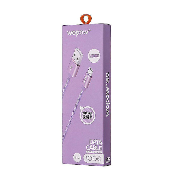 Wopow LB103 Hurtiglading Micro USB-datakabel