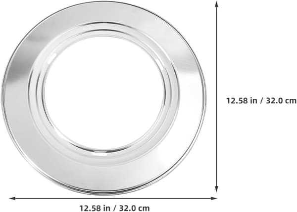 Rustfrit stål dampkogerplade bambus dampkogerringadapter 32cm
