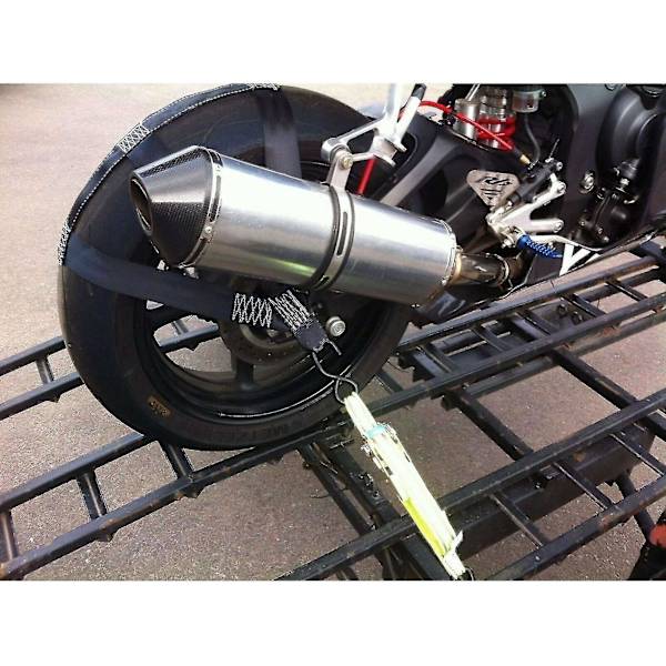 2x Universal ATV Motorcykel Transport Spændebånd Polyester Motorcykel Baghjul Fastgørelse