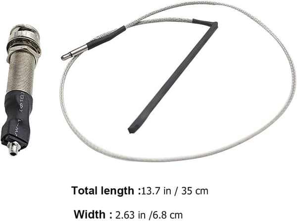 2st Gitarr Eq Utgångsjack Gitarrstav Piezo Legering Enkel Installation Bekväm Upplevelse Tillbehör Ersättningsdel