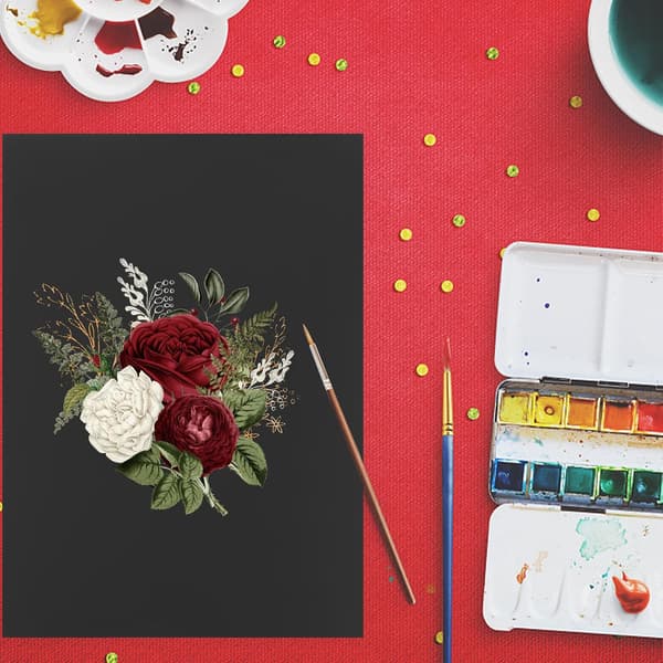 A4 Musta Kartonkipaperi 250Gsm 20 Arkkia DIY Askartelukorttipaperit