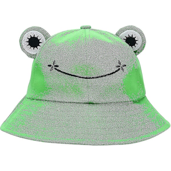 Grodahatt, Solhatt, Bucket Hat för Kvinnor, Groda Bucket Hat, Sommar, Utomhus, Vikbar, Andningsbar, Bucket Hat för Kvinnor, Gratis Frakt