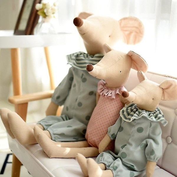 Lasten lelu ja söpö Bowknot ja Bowknot nukke täytetty lelu 35cm pink