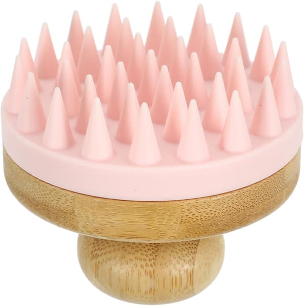 Hårbottenmassager Hårbottenborste Rosa Silikon Schampoborste Mjuka Silikonborst