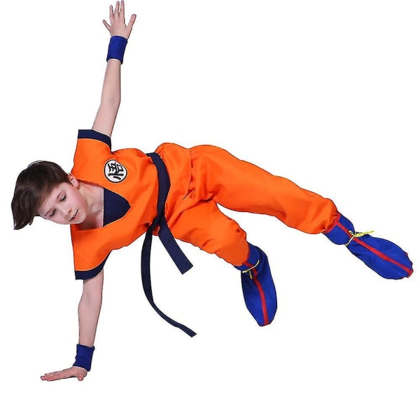 Ball Anime Son Goku Kostume Sæt Børn Fancy Up Rolleleg Outfits M