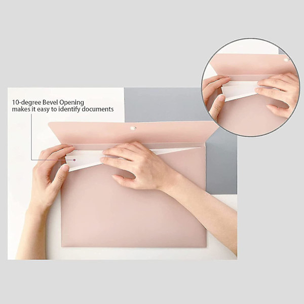 Filmapper i A4-størrelse, plastkonvolutter, arrangør, dokumentmapper
