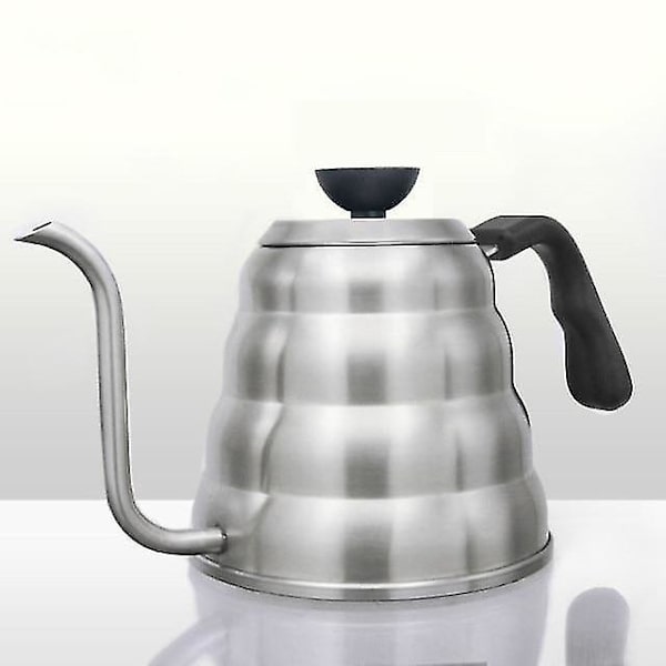 1l Kaffekanna i Stål med Termometer, Droppkanna, Svanhals