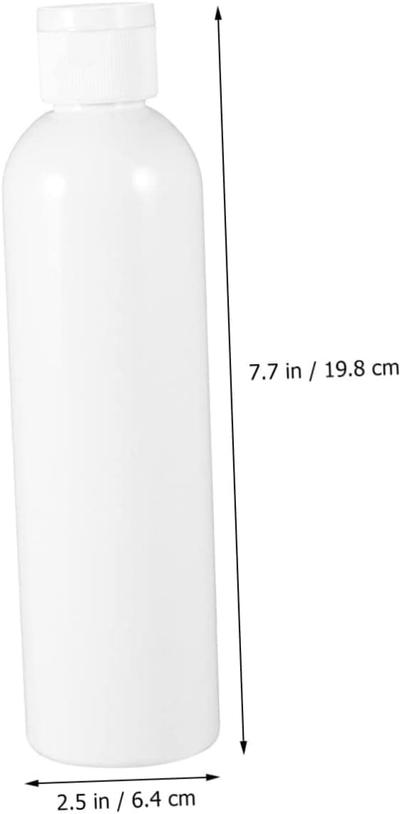4st 500ml Pet Plastflaskor med Flip-lock för Resor, Smink och Gelförvaring