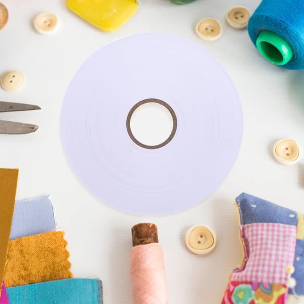 Nylon vaskelapptape DIY kodeutskriftstape Hvit blank design Profesjonelle stilige klesmerker