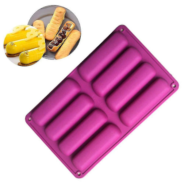 8 Huls Silikonform Eclair Kompatibel Chokoladebar