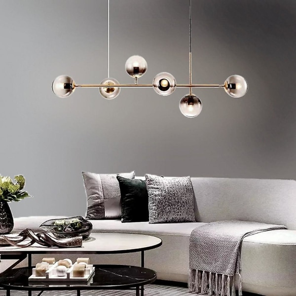 120cm Pendellampe Led Line Design Globe Lysekrone