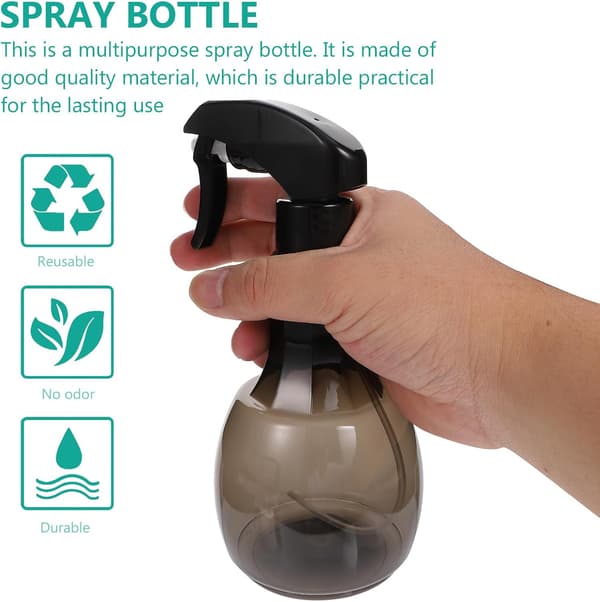 Hårvannforstøver 400 ml plastsprayflaske høytrykksvæskesprøyte