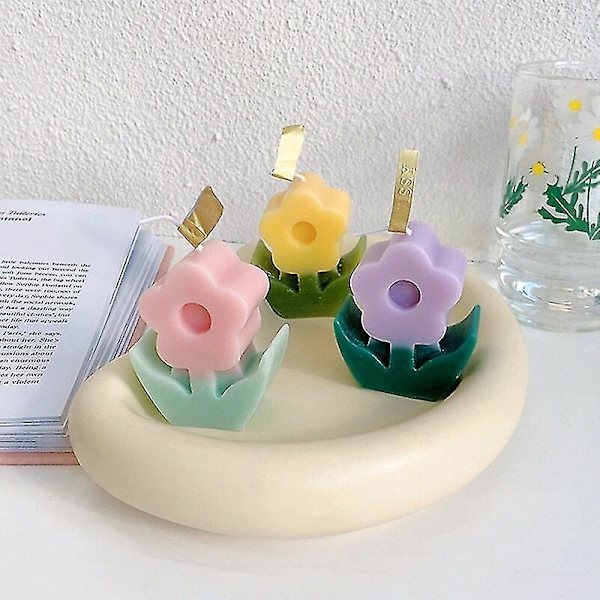 Tulpanblomsterljus Paraffin Bröllopspresent Heminredning