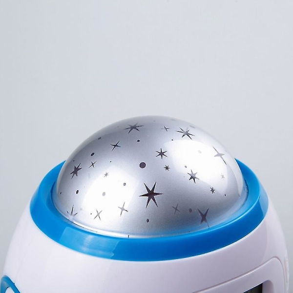 Barnerom Himmelstjerne Nattlys Projektorlampe Med Sovemusikk, Kalender, Klokke, Termometer
